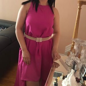 Fuchsia, Trina Turk dress, flowy